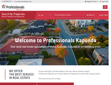 Tablet Screenshot of kapundaprofessionals.com.au